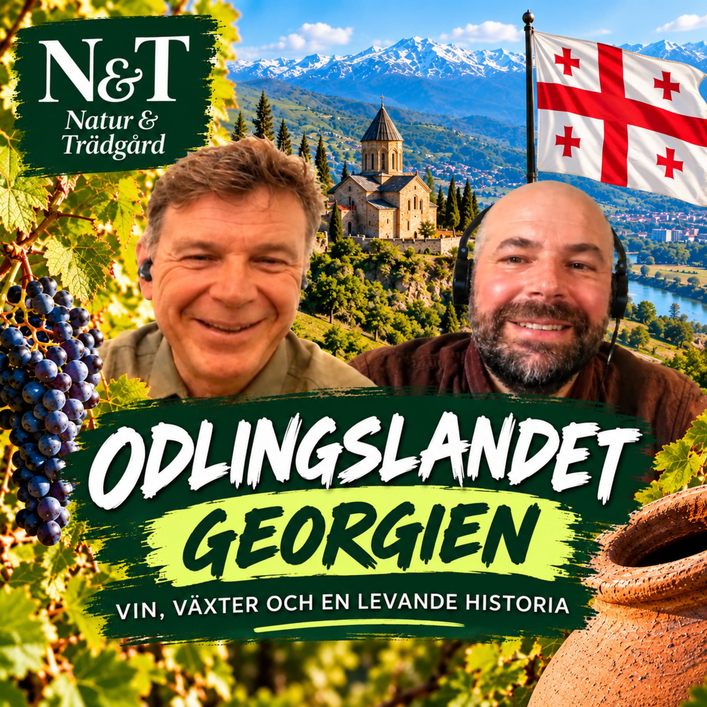Omslag till poddavsnittet "Odlingslandet Georgien – vin, växter och en levande historia"